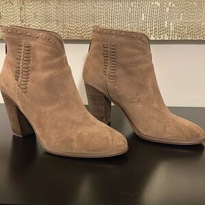 Vince Camuto FRETZIA Perforated Suede Leather Ankle Booties